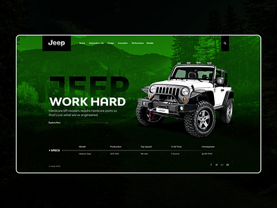 Jeep - Landing Page Template jeep