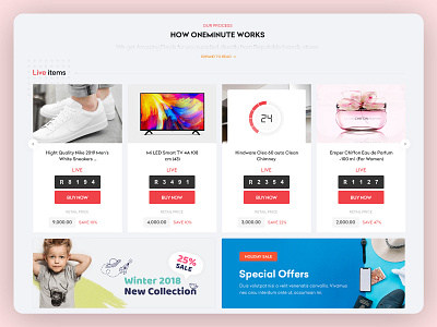 oneminuts design list list view ui ux web