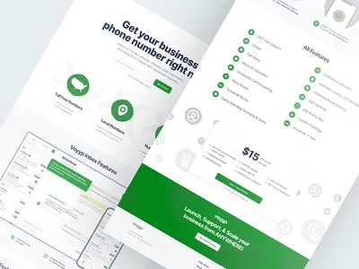Voyyp Inbox — Landing page branding design illustration landing landing page logo product design ui user experience user interface ux web website
