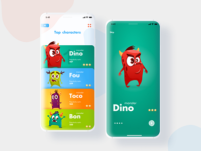 #DailyUI #019 app challenge color daily 100 challenge dailyui design game game design illustration inspiration kids illustration kidsapp ui