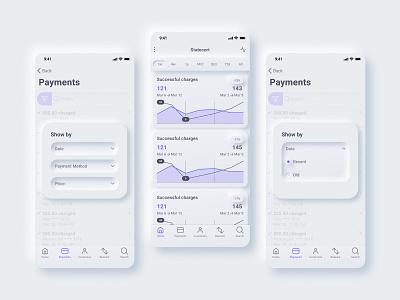 Neumorphic UI - App Design app appdesign branding design inspiration typography ui uiux ux uxuidesign