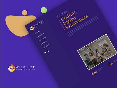 WildFox Digital Agency branding design minimal template design typography ui ux web webdesign wordpress