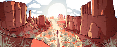 Overburden desert design editorial editorial illustration illustration nature