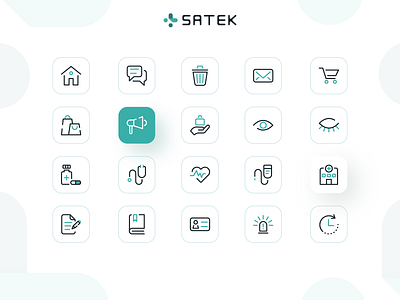 Icon Set branding icon icon design icon set icon sets iconography logo logodesign medical medical icon satek ui uidesign uiux