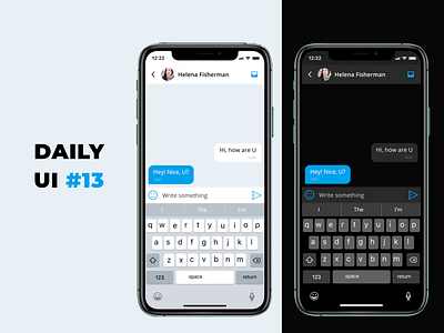 Direct Messaging - DailyUI 13 app chat design material ui messenger mobile mobile ui ui ux