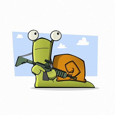 Snail Team 6 characterdesign illustration m4 snail
