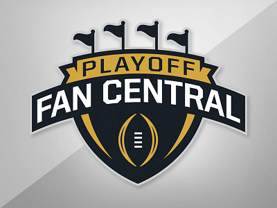 College Football Playoff Fan Central athletics branding college fan festival football identity logo ncaa playoff tailgate university