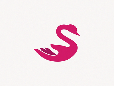 swan + hand / logo concept for massage. hand logo massage swan
