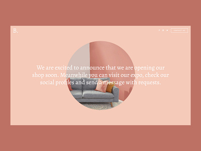 Coming Soon Circular coming soon furniture minimal shop template theme typography web web design wordpress