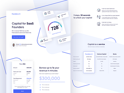 Capital for SaaS Founders app brand design branding branding design dashboard landing page marketing website minimial saas tech