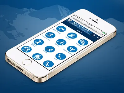 2014 Sochi Mobile Website branding design icon mobile nbc olympics ui web