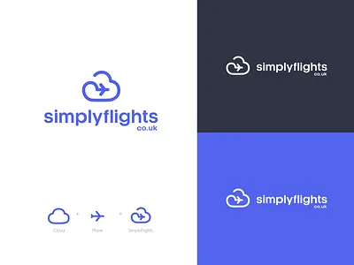 Logo for a Flight Booking Company clean logo cloud logo flight logo minimalistic logo plane logo simple logo sky logo travel logo