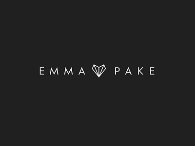 Emma Pake #01 blackandwhite brand branding creativity design fashion feminine graphic graphic design logo minimal shell