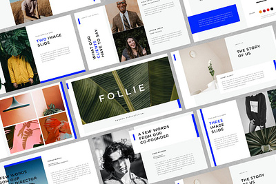 Follie - Google Slides Template advertising agency art branding clean corporate creative design development google slide google slide template google slides minimal minimalist professional simple template web design web development website