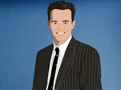 Chandler Bing art artist bing chandler friends illustration matthew perry sarcasm series vector