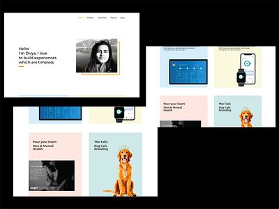 Portfolio Website art design illustration ux website website builder website design website ui