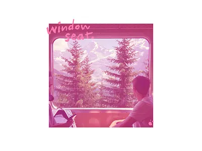 Window Seat album album art alps art concept cover art frame looking mountains people photography seat switzerland train vectorized window window seat