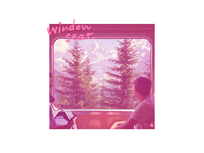 Window Seat album album art alps art concept cover art frame looking mountains people photography seat switzerland train vectorized window window seat