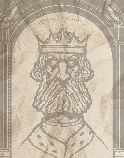 Dead Kings: William the Conqueror art british dorm england france history ink london monarchy paris pen poster queen travel united kingdom united kingdon wall