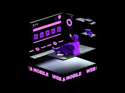 Web & Mobile 3d 3d animation 3d art animated animation icons motion motion design motiongraphics uiux web webdesign