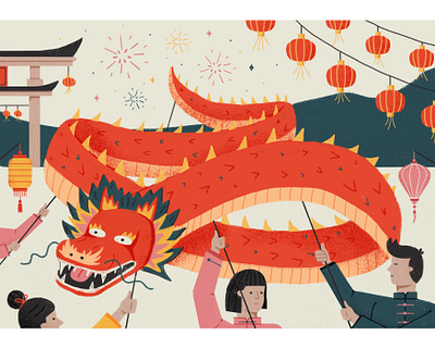 Chinese New Year celebrations celebration dragon china chinese dragon chinese lantern chinese new year dragon lunar new year photoshop