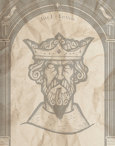 Dead Kings: John I art art history artist castle cathedral dead ghost gothic history ink king kings palace parchment poster print queen royal statue