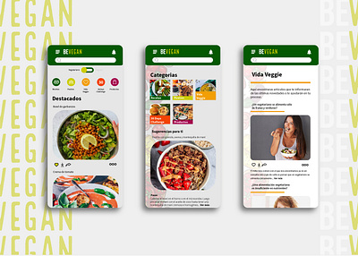 BeVegan - App app branding design minimal ui ui design ux