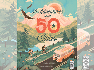 50 Adventures in the 50 States Cover 50 adventures adventure book book illustration character design childrens book childrens book illustration childrens illustration childrens publishing digital illustration editorial illustration illustrated book illustration illustration art illustrator kidlit quarto