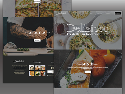 Svadista - Italian Restaurant food pasta restaurant ui uiux web website design websitedesign