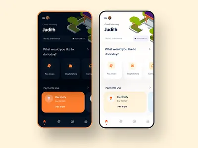 Estatify (Dark + light mode) app clean dark ui design mobile mobile app ui ux