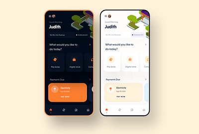 Estatify (Dark + light mode) app clean dark ui design mobile mobile app ui ux