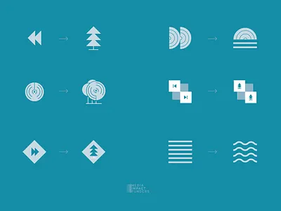 Media Impact Funders Environmental Icons adobe adobe illustrator branding design environmental flat graphic design icon illustration media non profit nonprofits vector