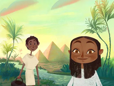 Kids and pyramids animation art art character design color environment design illustration painting