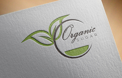 Organic Sugar branding design illustrator logo minimalist typogaphy typography vector