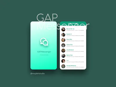Gap Messenger Application uiux app application icon illustration ui uiuxdesign ux vector