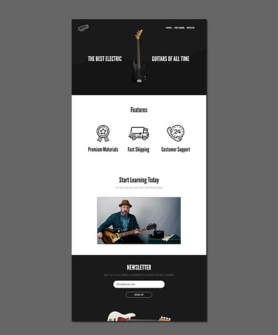 Guitar Eagle webdesign branding design front end development logo ui ux webdesign