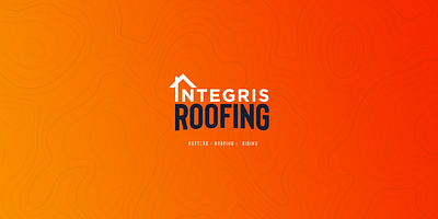 Integris Roofing Logo branding logo minimal roofing logo