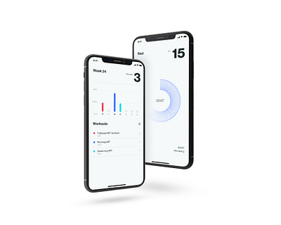 HIIT app concept app app design application exercise interval trainer ios ui design uxdesign