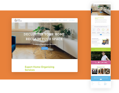 Website re-design, Order in the House design nc raleigh ui ux web web design website