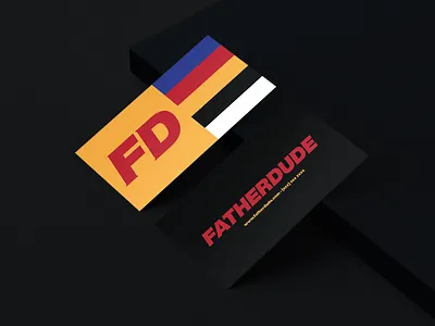 Fatherdude branding business cards design evvver fatherdude icon identity logo logotype mark typography vector
