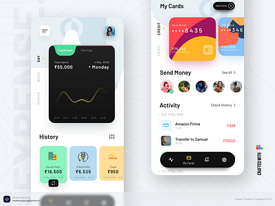 ∞ - Infinite Savings(finance app) app banking clean concept design design finance money transfer money ui ux