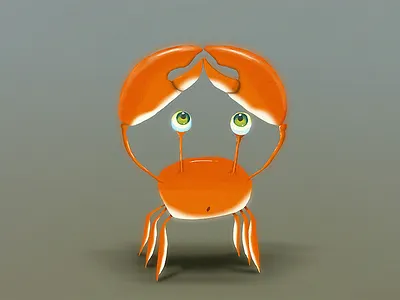 Crabby 69 cancer character crab illustration weekly warm up zodiac