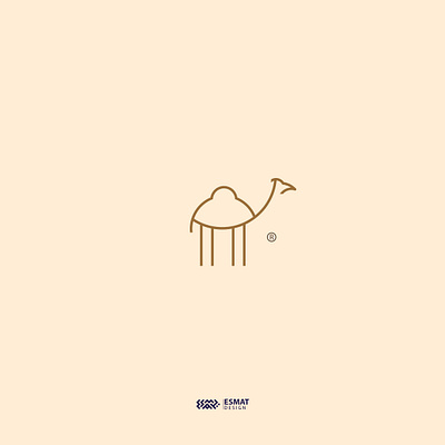 camel branding design icon illustration logo vector