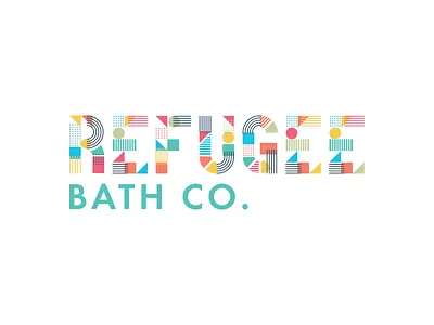 Refugee Bath Co. bath bombs logotype
