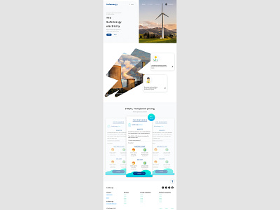 GufoEnergy Concept concept design electricity energy environment gas hydropower plan services sketch ui ui design ux website website design