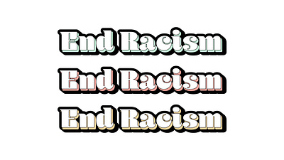 End Racism black lives matter blm design end racism illustration logo typography vector