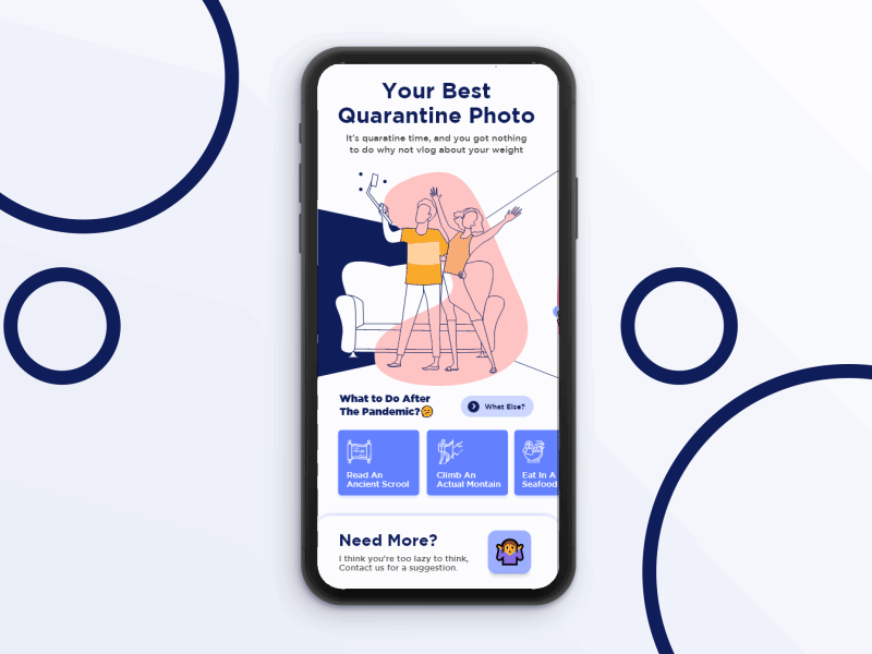 Onboarding - Masking Transition animation landing page mask mobile practice quarantine transition ui ux