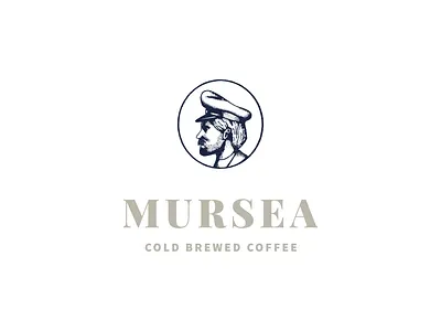 Mursea brand branding captain coffee cold brew drawing hand drawn handdraw illustration logo logotype sailor sea