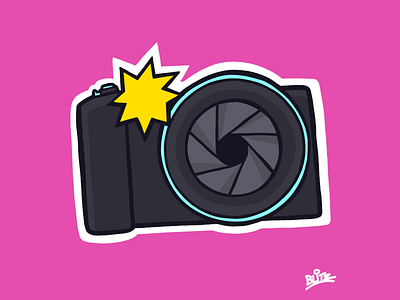 Say, “Cheese!” camera dslr illustration procreate