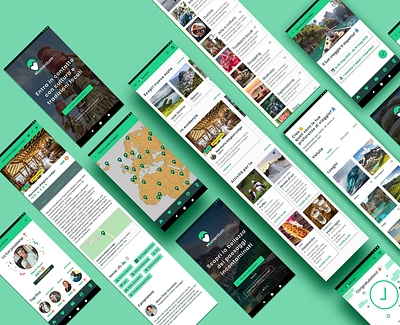 Momentum | mobile app app design app ui mobile app mobile ui nature travel app travel app design ui design
